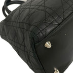 Dior Handbag Cannage Stitch Black Leather — view 6