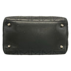 Dior Handbag Cannage Stitch Black Leather — view 5