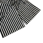 Chanel Short Sleeve Shirt Blouse 34 S White CC Logo Stripe Rhinestone Cotton — view 6
