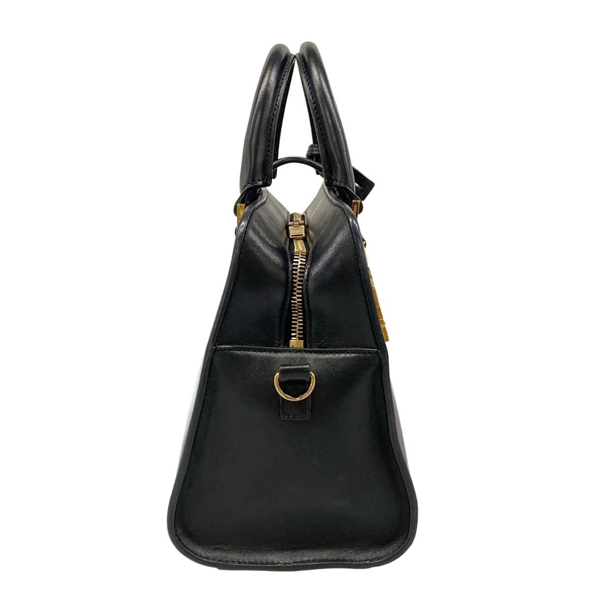 Saint Laurent Paris Handbag Baby Monogram Cabas Black Leather — view 2