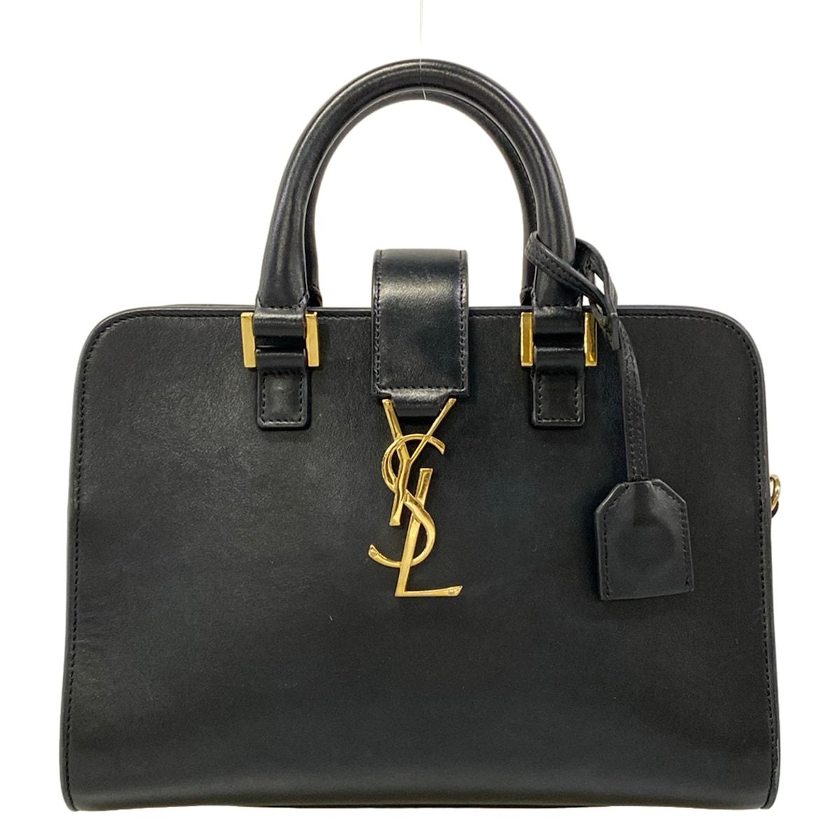 Saint Laurent Paris Handbag Baby Monogram Cabas Black Leather