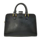Saint Laurent Paris Handbag Baby Monogram Cabas Black Leather — view 3