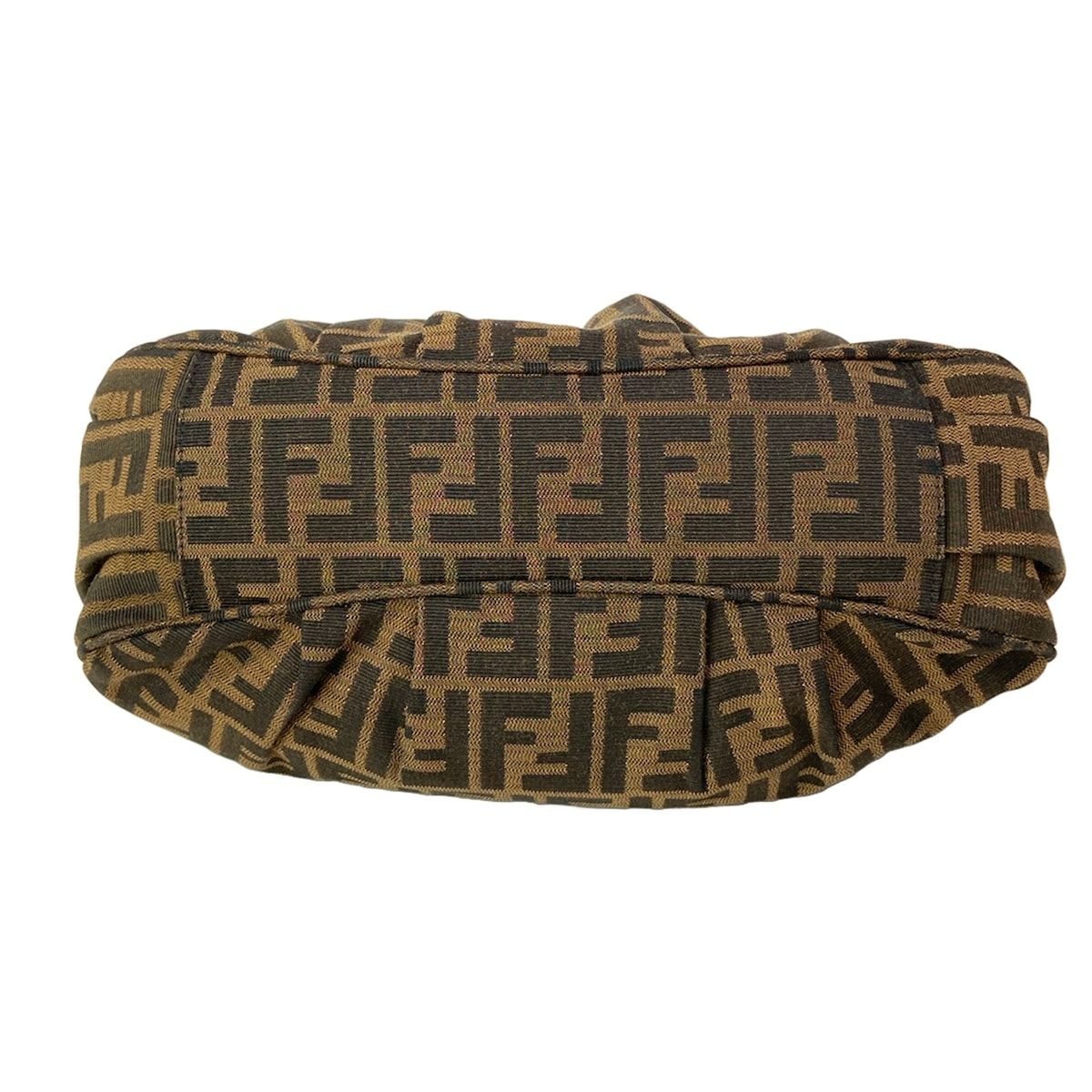 Fendi Handbag Zucca Pattern Light Brown Chain Handle Leather — view 5