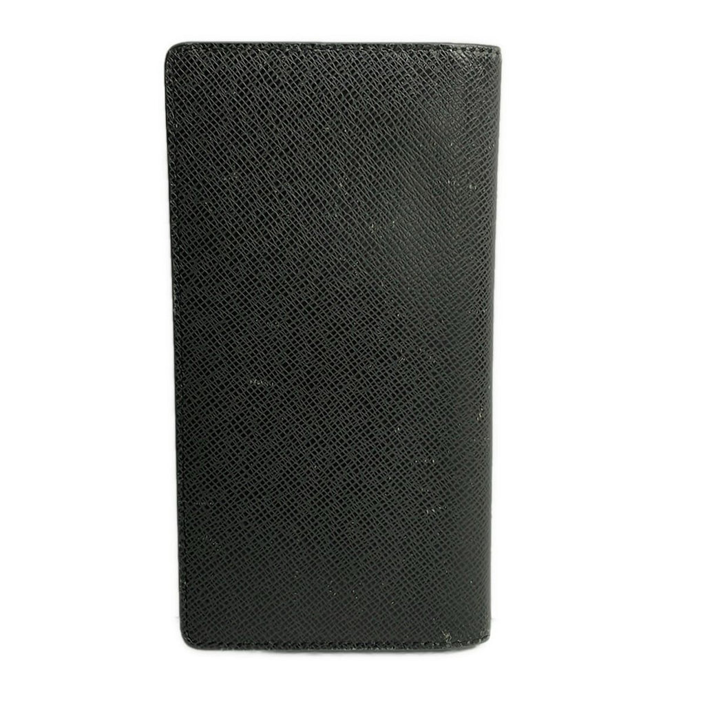 Louis Vuitton Wallet Taiga Portefeuille Brazza Ardoise Initial Leather — view 2