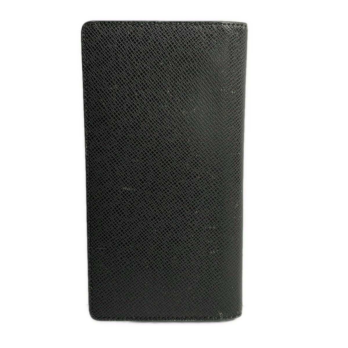 Louis Vuitton Wallet Taiga Portefeuille Brazza Ardoise Initial Leather — view 2