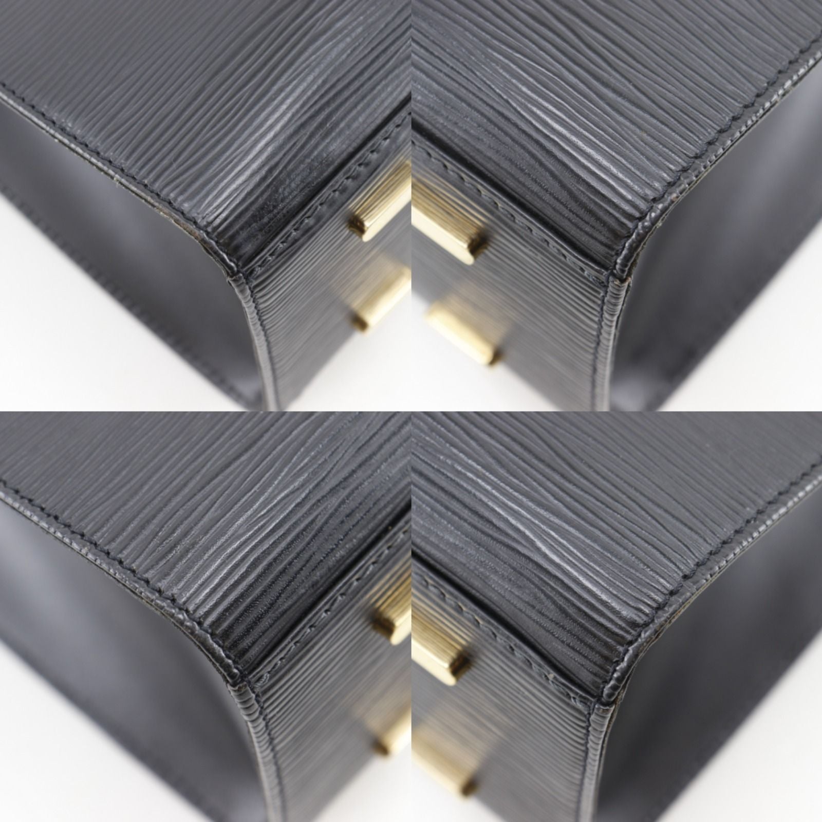 Louis Vuitton Figari MM Epi Leather Noir Black Tote — view 4