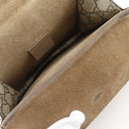 Gucci Dionysus Mini Chain Shoulder GG Supreme Canvas Brown — view 7
