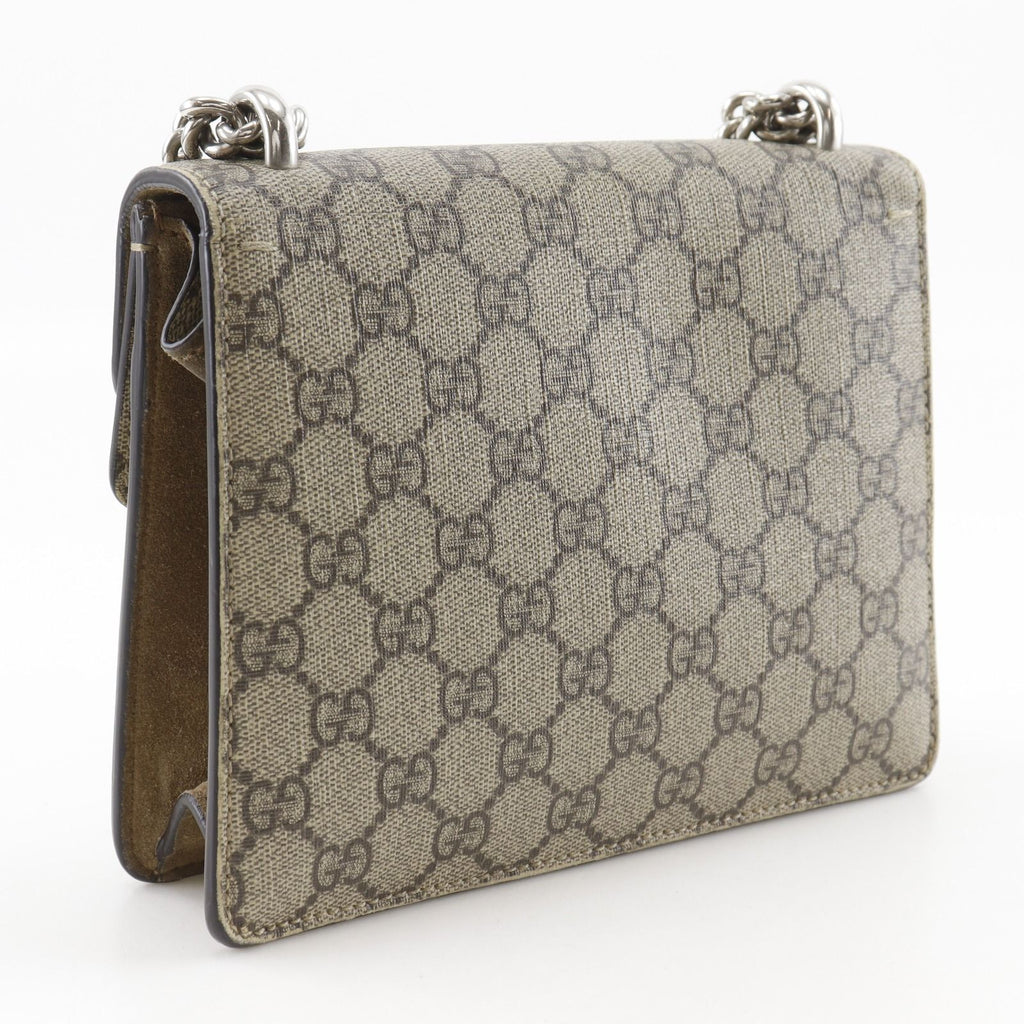 Gucci Dionysus Mini Chain Shoulder GG Supreme Canvas Brown — view 3