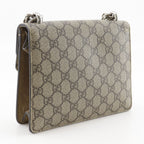 Gucci Dionysus Mini Chain Shoulder GG Supreme Canvas Brown — view 3