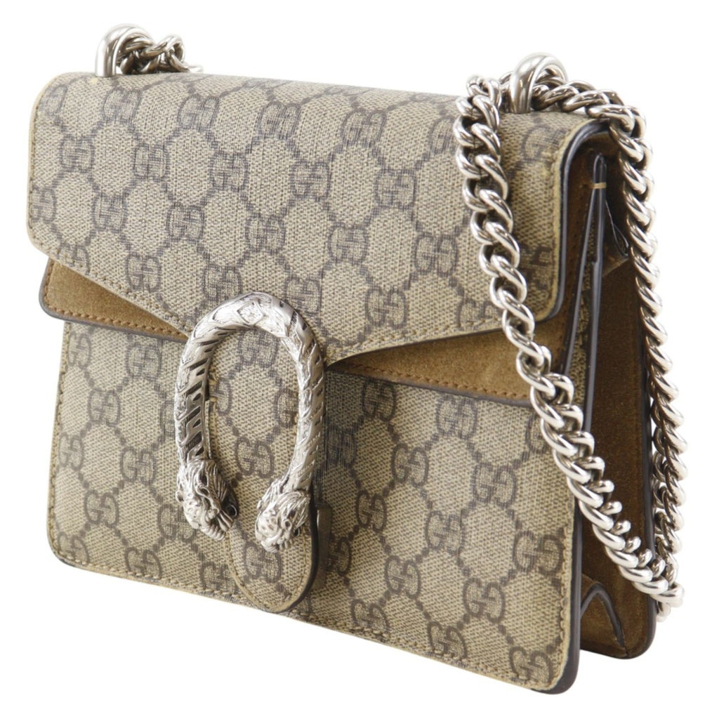Gucci Dionysus Mini Chain Shoulder GG Supreme Canvas Brown — view 2