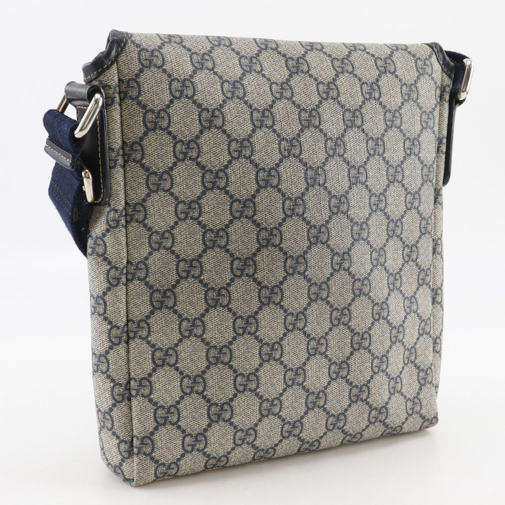 Gucci GG Supreme Canvas Navy Shoulder — view 3