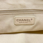 Chanel Shoulder Bag Diamond Stitch Ivory Chain CC Logo Silver Jumbo Leather — view 9