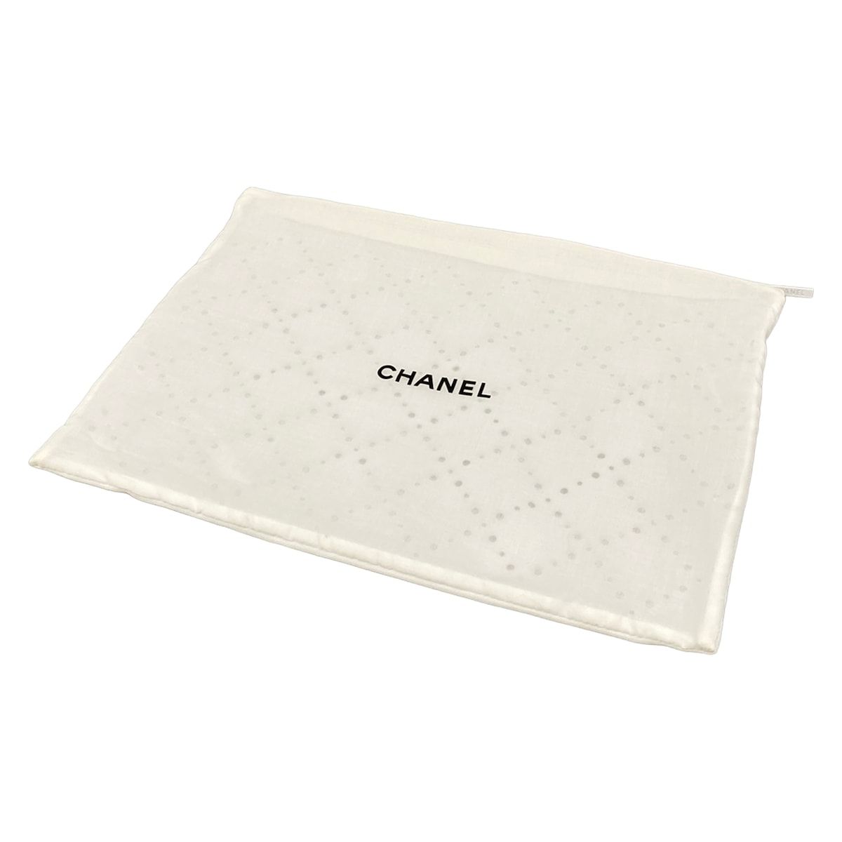 Chanel Shoulder Bag Diamond Stitch Ivory Chain CC Logo Silver Jumbo Leather — view 8
