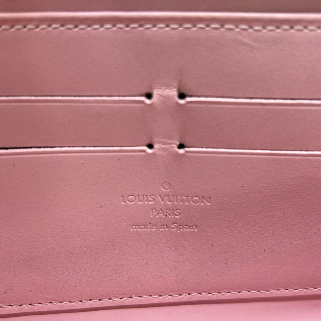 Louis Vuitton Wallet Monogram Vernis Zippy Rose Ballerine Leather — view 5