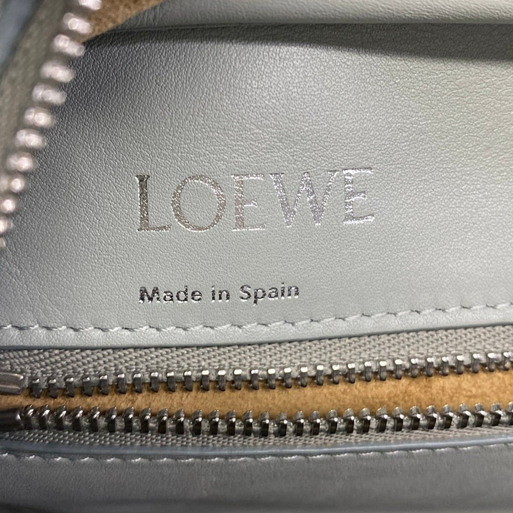 Loewe Handbag Amazona 19 Square Blue Gray — view 9