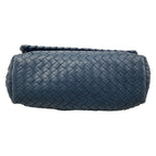 Bottega Veneta Shoulder Bag Small Olympia Navy Chain Leather — view 5