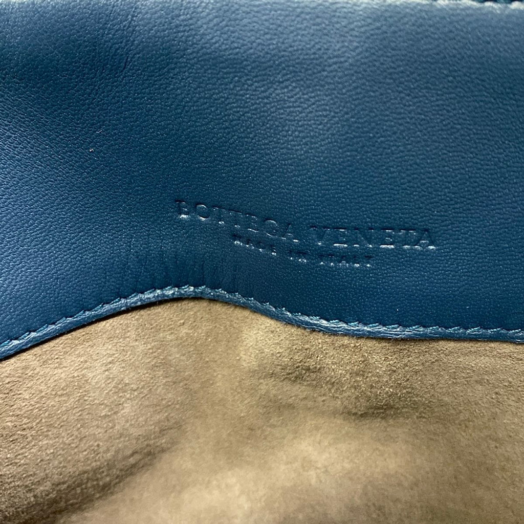 Bottega Veneta Shoulder Bag Small Olympia Navy Chain Leather — view 9