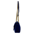 Gucci Shoulder Bag GG Marmont Blue Chain — view 4