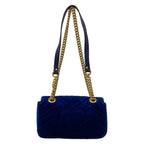 Gucci Shoulder Bag GG Marmont Blue Chain — view 3