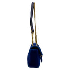 Gucci Shoulder Bag GG Marmont Blue Chain — view 2