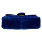 Gucci Shoulder Bag GG Marmont Blue Chain — view 5