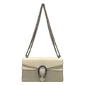 Gucci Shoulder Bag Dionysus Ivory Chain Leather