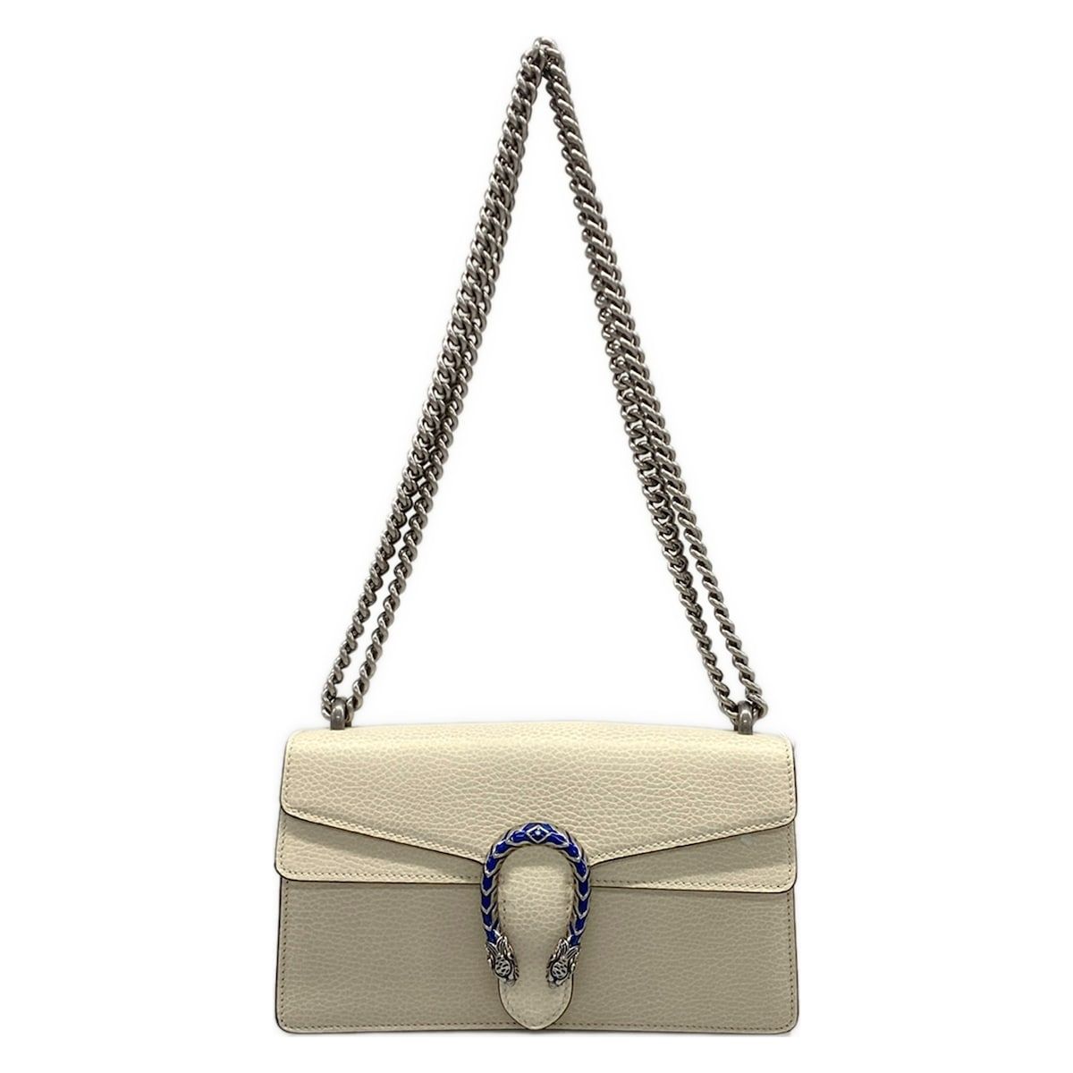 Gucci Shoulder Bag Dionysus Ivory Chain Leather