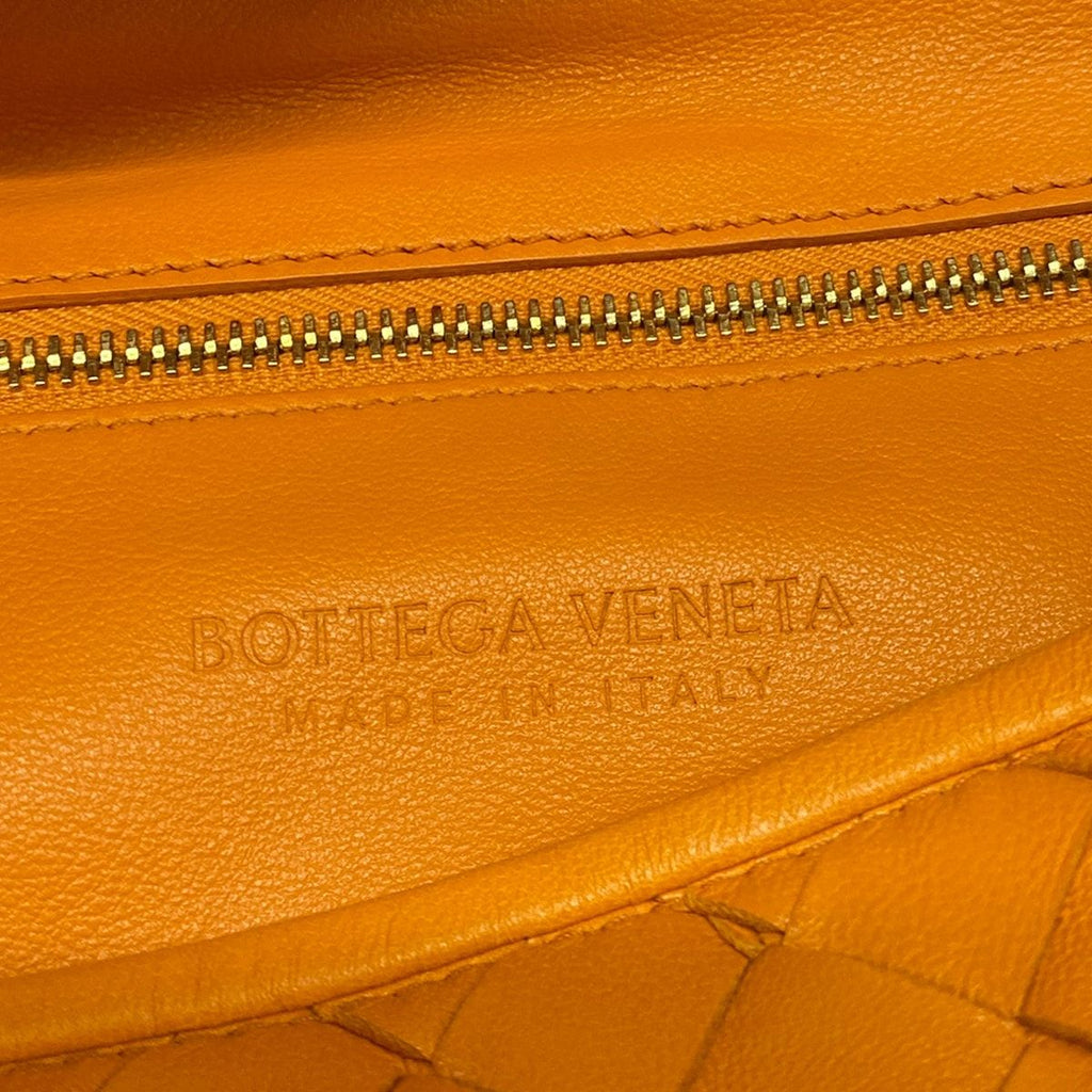 Bottega Veneta Shoulder Bag Small Jodie Orange Leather — view 9