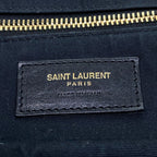 Saint Laurent Paris Tote Rive Gauche Brown Leopard Print Leather — view 9