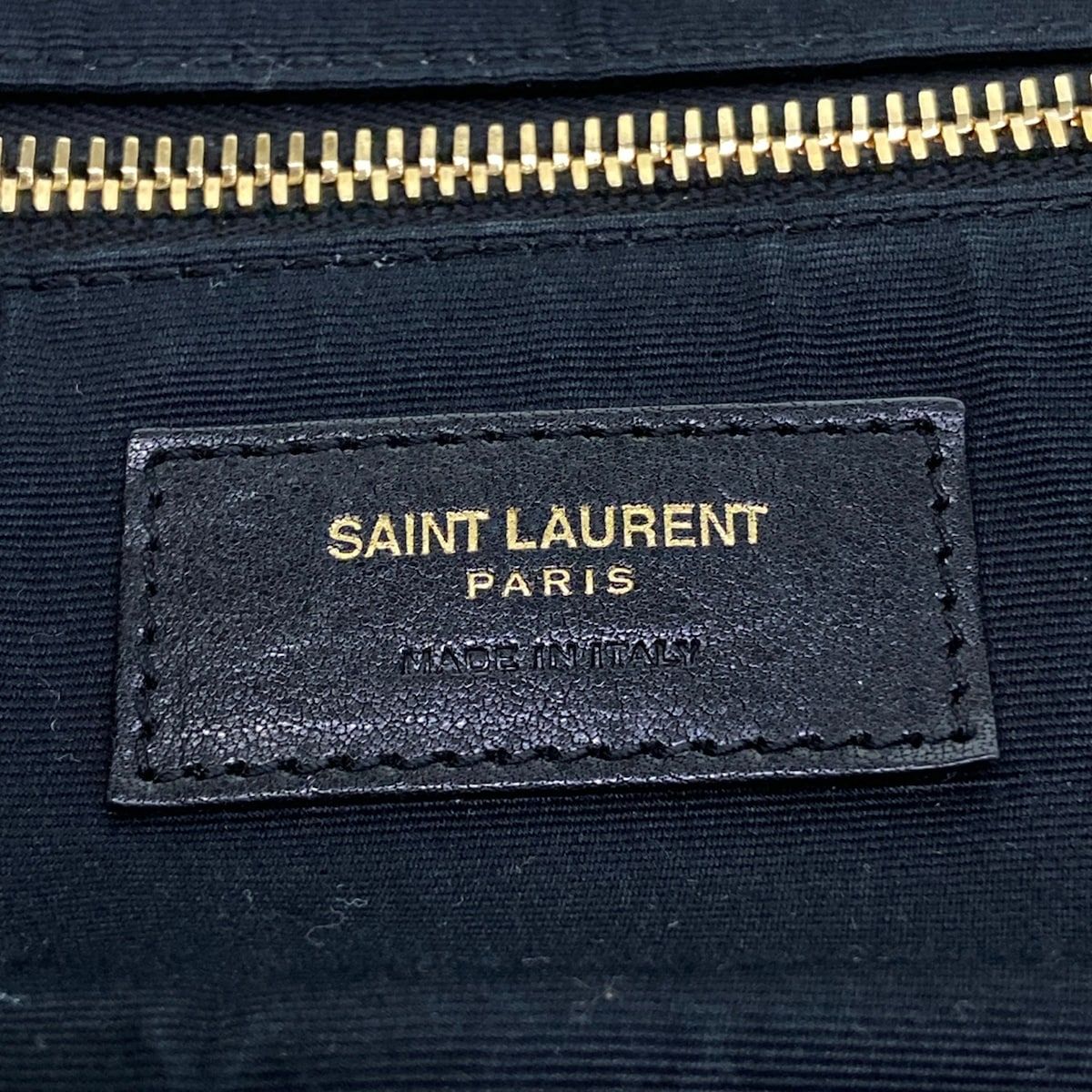 Saint Laurent Paris Tote Rive Gauche Brown Leopard Print Leather — view 9