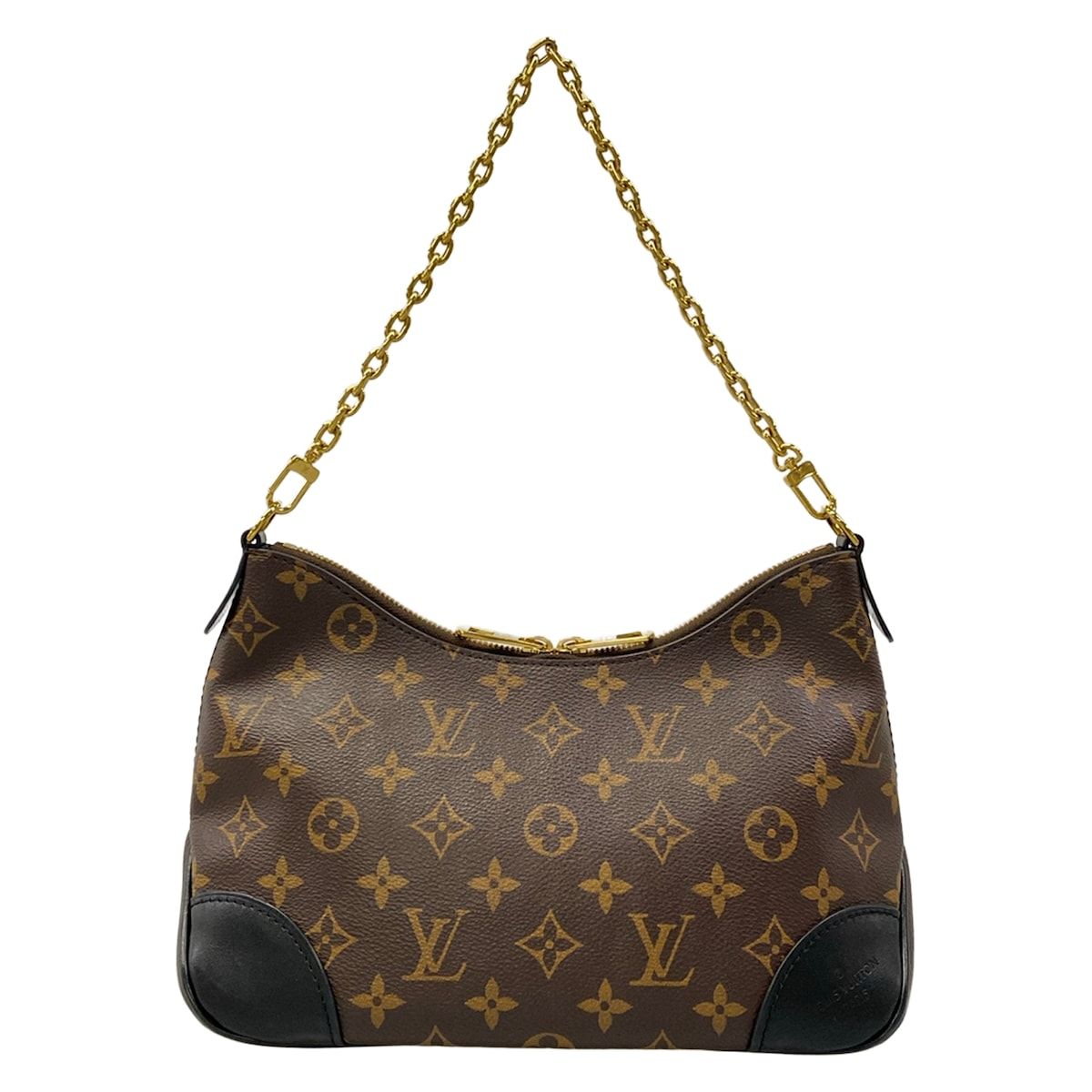 Louis Vuitton Shoulder Bag Monogram Boulogne NM Noir — view 3