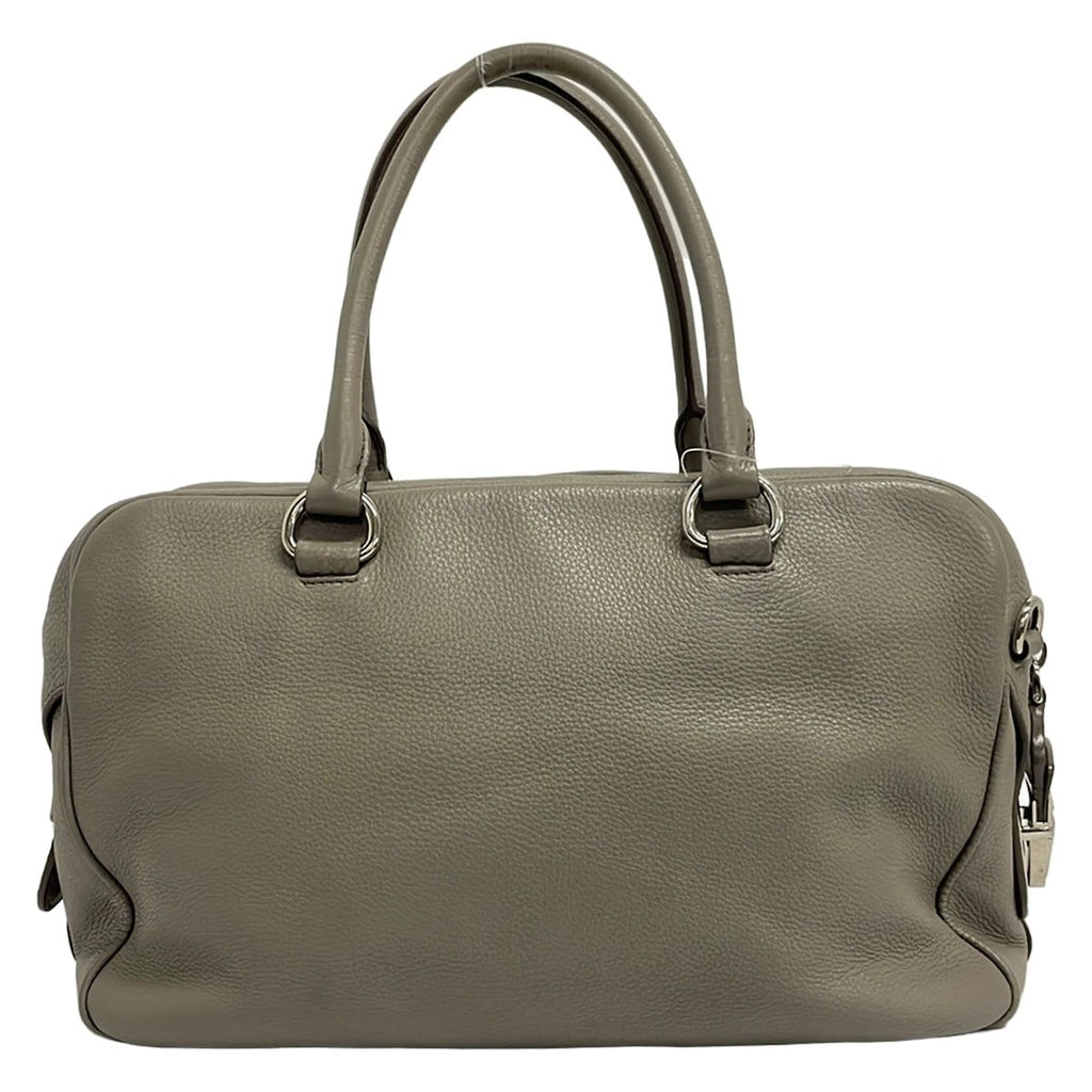 Prada Handbag Gray Leather — view 3