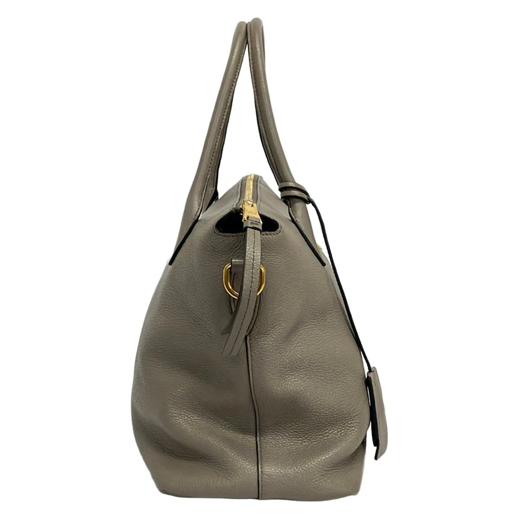 Prada Handbag Gray Leather — view 4