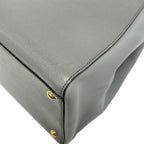 Fendi Tote Toujours Dark Gray Leather — view 6
