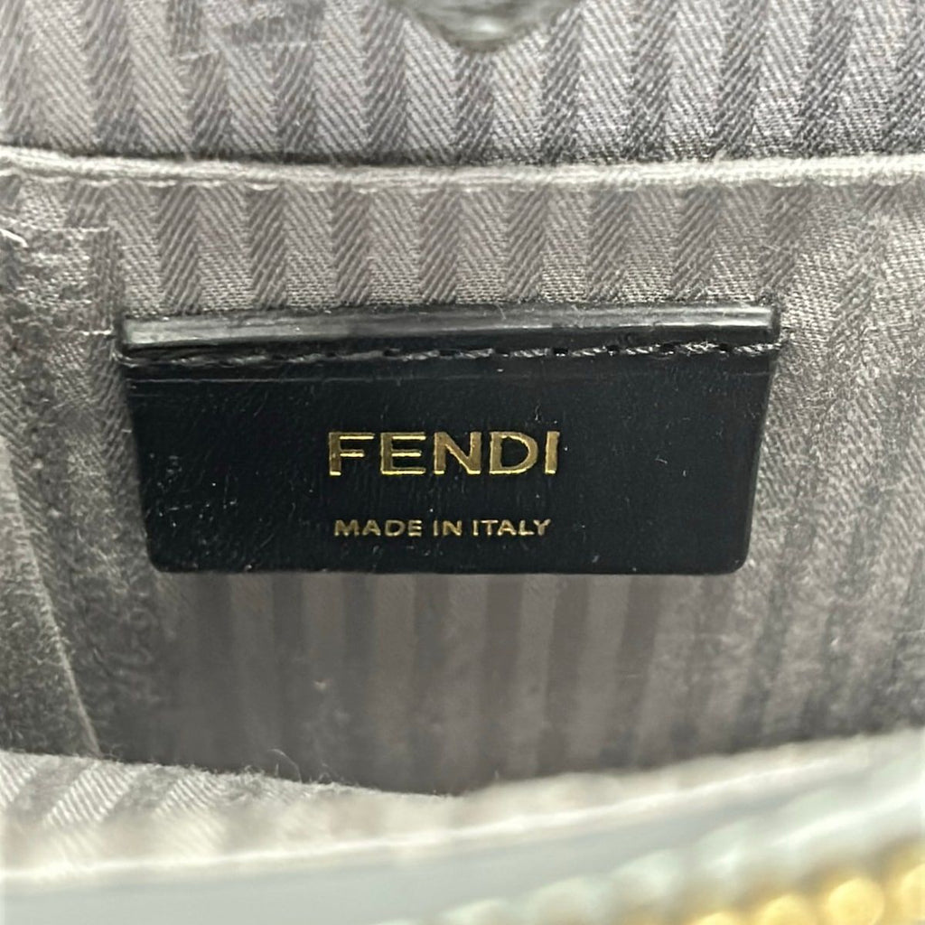 Fendi Tote Toujours Dark Gray Leather — view 9