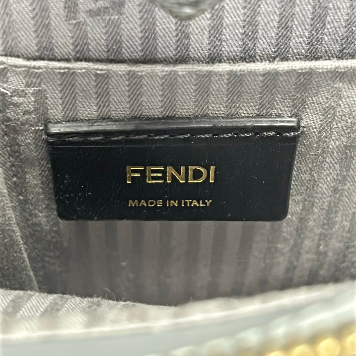 Fendi Tote Toujours Dark Gray Leather — view 9