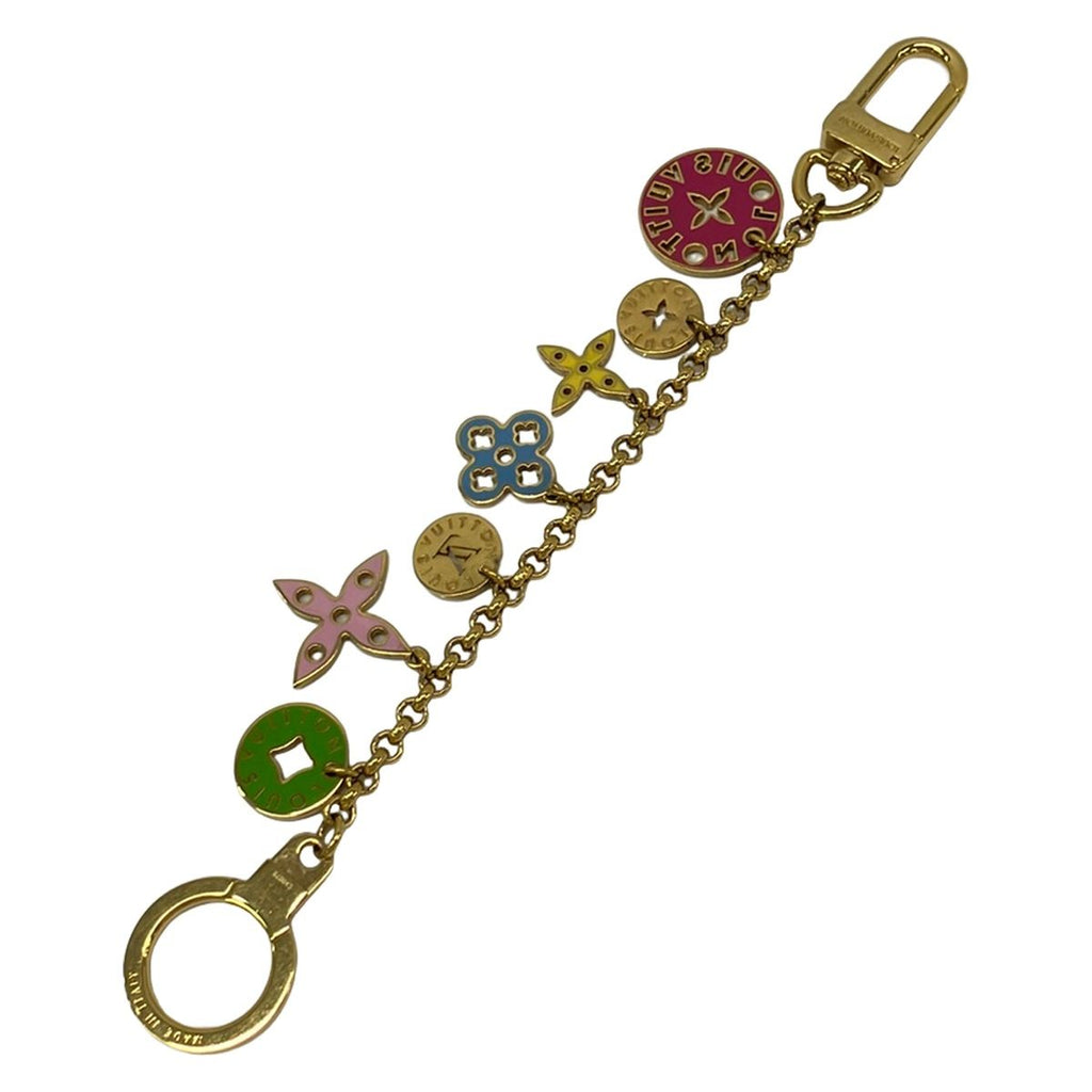 Louis Vuitton Key Holder Porte Cles Chennes Looping Gold — view 2