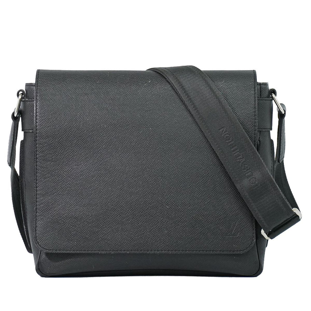 Louis Vuitton LV PM Taiga Leather Shoulder Bag Ardoise Black Second