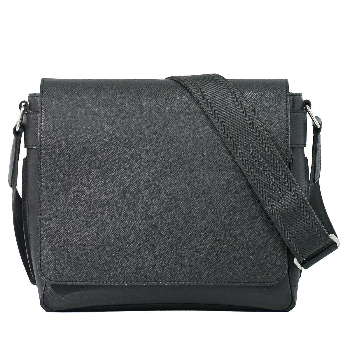 Louis Vuitton LV PM Taiga Leather Shoulder Bag Ardoise Black Second