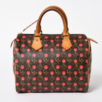 Louis Vuitton Speedy 25 Handbag Monogram Cherry Brown Takashi Murakami — view 2