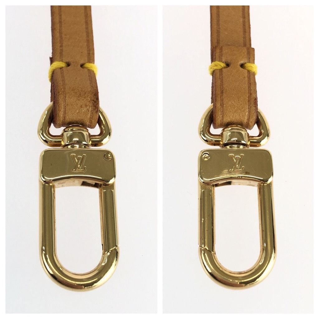 Louis Vuitton Soir Pouch Beige Leather Handle Strap — view 3