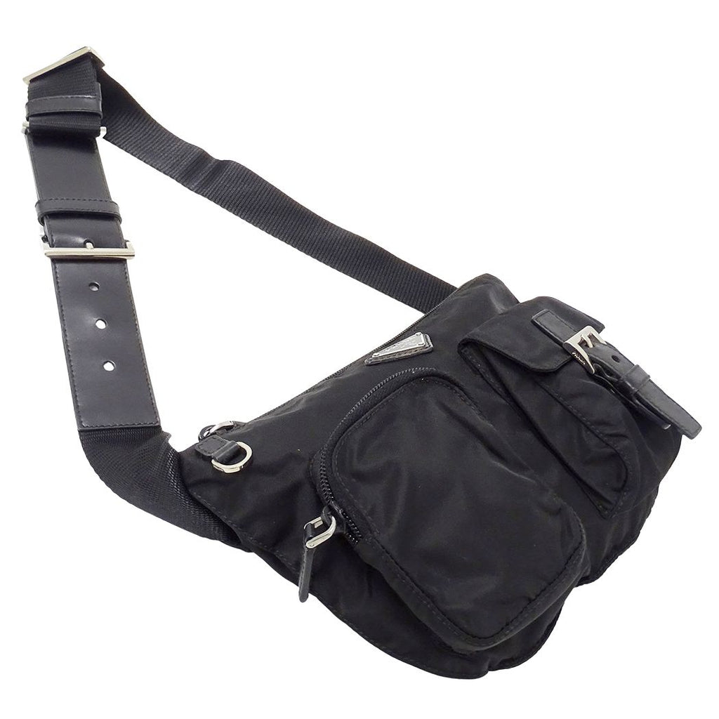 Prada Belt Bag Nylon Black Logo Small — view 4