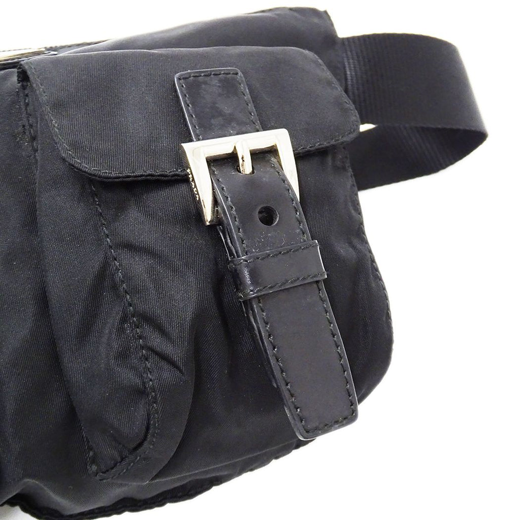 Prada Belt Bag Nylon Black Logo Small — view 8