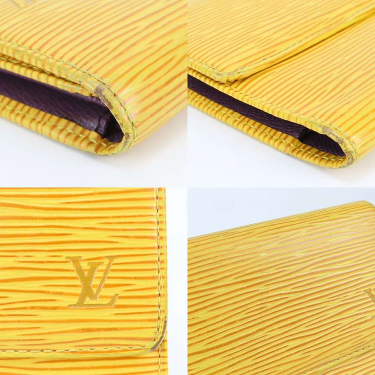 Louis Vuitton Trifold Wallet Porto Tresor International Epi Leather Tassili — view 4