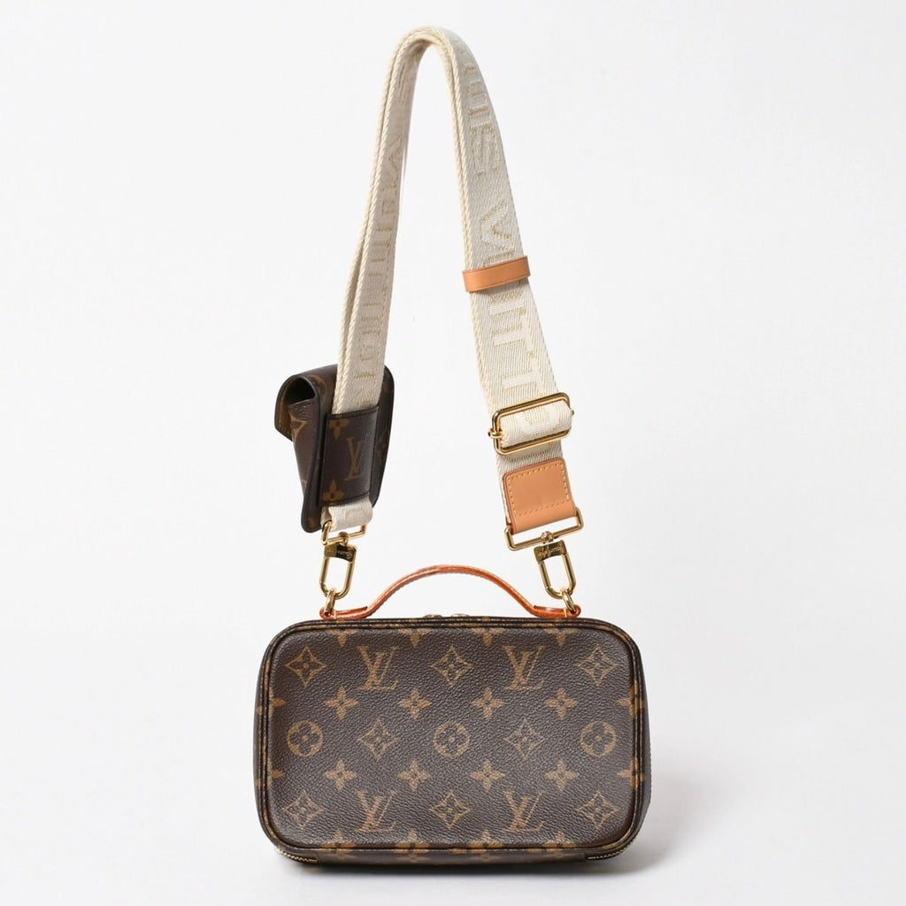 Louis Vuitton Monogram Utility Crossbody Shoulder Bag Brown Gold — view 2