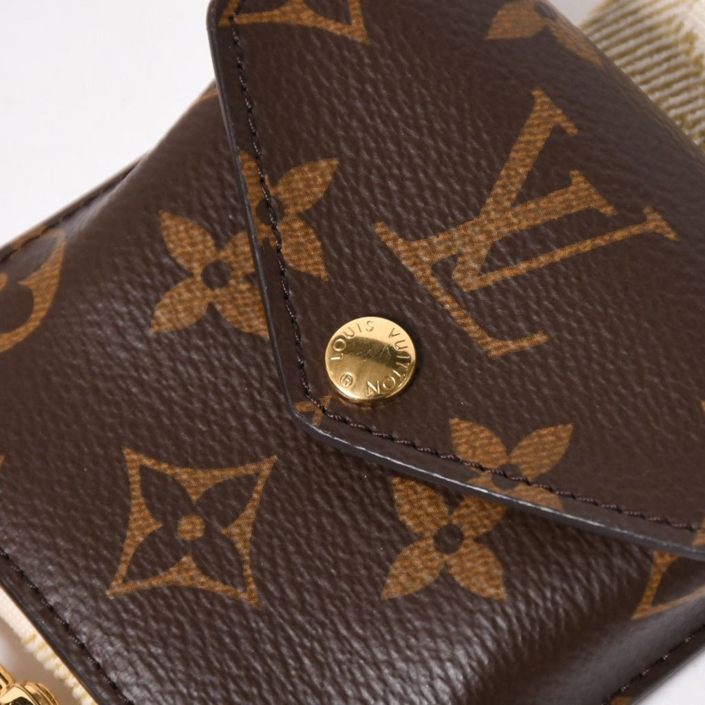 Louis Vuitton Monogram Utility Crossbody Shoulder Bag Brown Gold — view 6