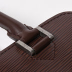 Louis Vuitton Epi Pont Neuf Handbag Brown Mocha Silver — view 5