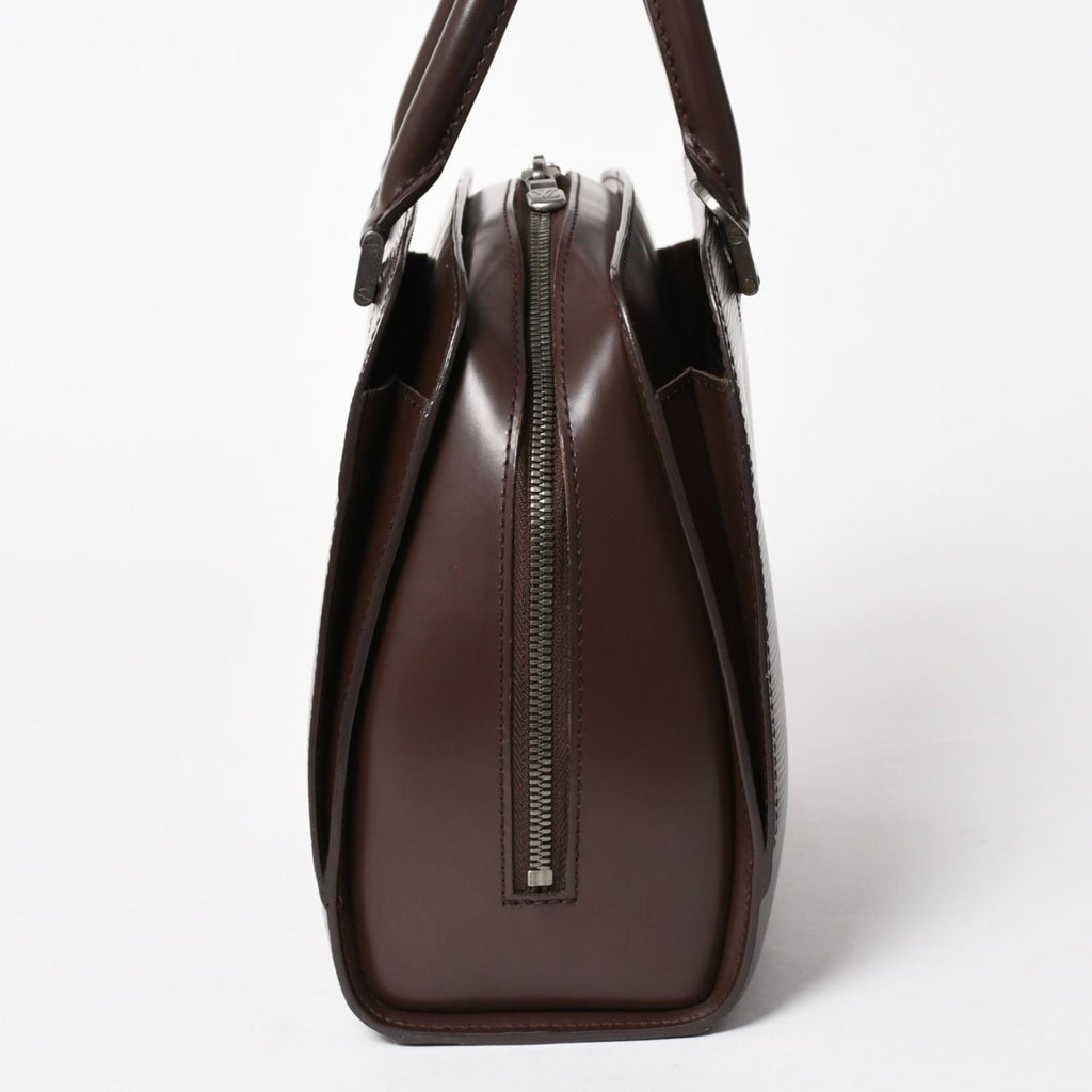 Louis Vuitton Epi Pont Neuf Handbag Brown Mocha Silver — view 4