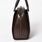 Louis Vuitton Epi Pont Neuf Handbag Brown Mocha Silver — view 4