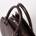 Louis Vuitton Epi Pont Neuf Handbag Brown Mocha Silver — view 6